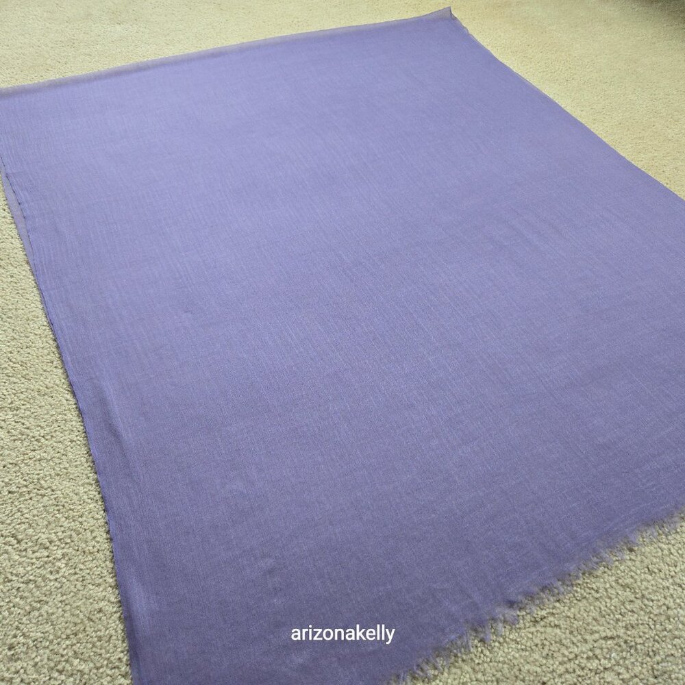 Ovcio Featherlight Lavender Cashmere Scarf - Picture 9 of 14
